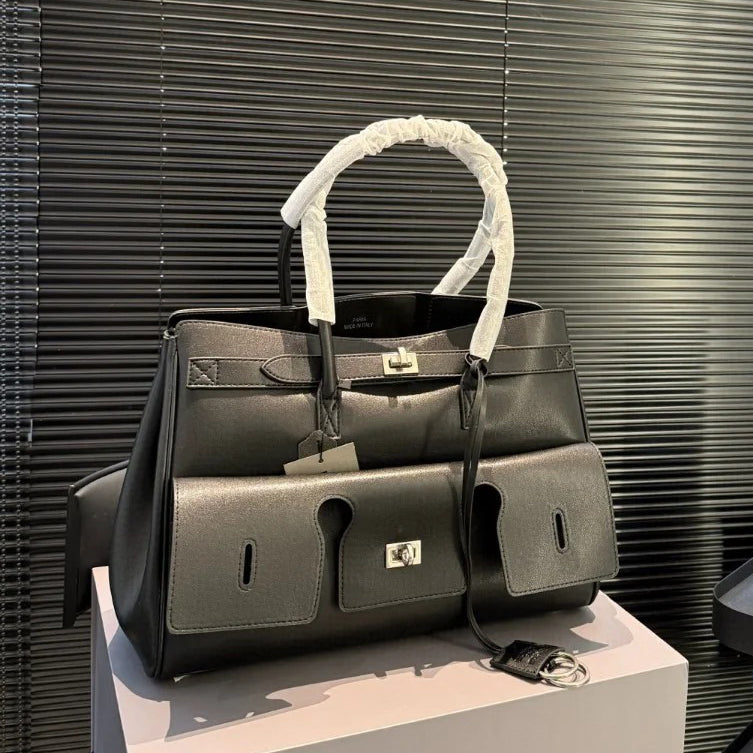 Tote Bag Designer Bag Fashion Handbag Women&#039;s Tote High Quality Leather Luxury Large Beach Bag Shopper Square Rotary Lock Fashion Crossbody Sho