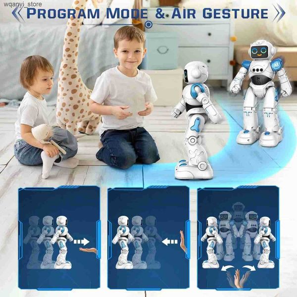 Electronics Vatos RC Childrens Robot Toy Toy Conversação inteligente Robô Robô Robô Percepção de gestos Expressão robô de brinquedo meninos