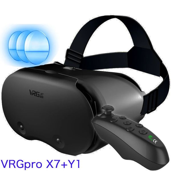 3D Helmet Virtual Reality VR Glasses For 5 To 7 Inch Smartphones Support 0800 Mya Headset Mobile Phone 240506