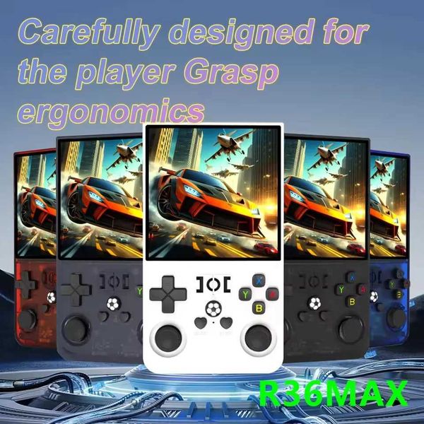 Open Source R36Max 4 Inch IPS Sn Retro Handheld Video Game Console Linux System Portable Pocket Game Player RK3326 ChipC250212