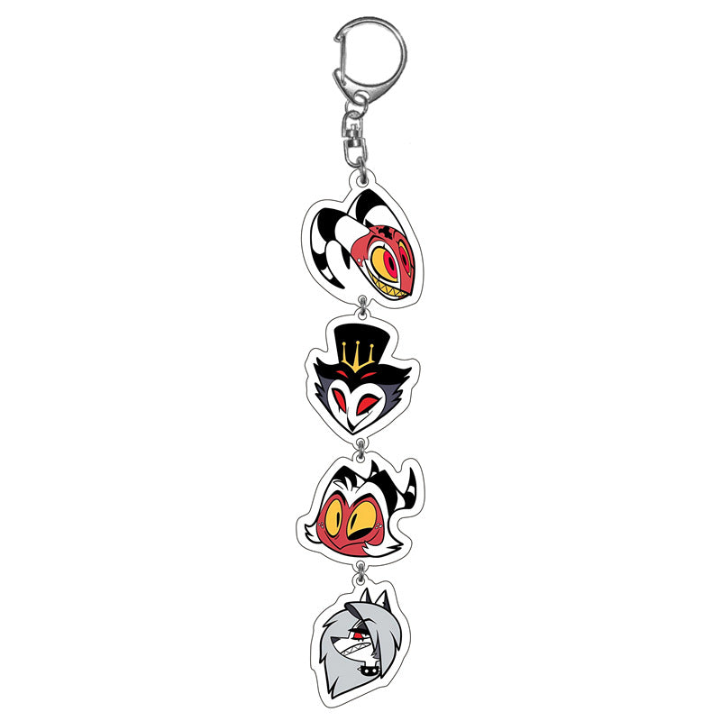 Anime key tags cartoon acrylic keychain key tag Cute halloween movie film Anime Movies Games keychain keyring Collect Cartoon accessory accessories