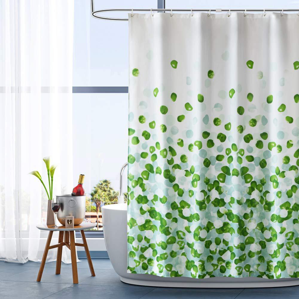 YL-36974 digital printed fabric shower curtain waterproof thick bathroom partition curtain with hook cross-border supply