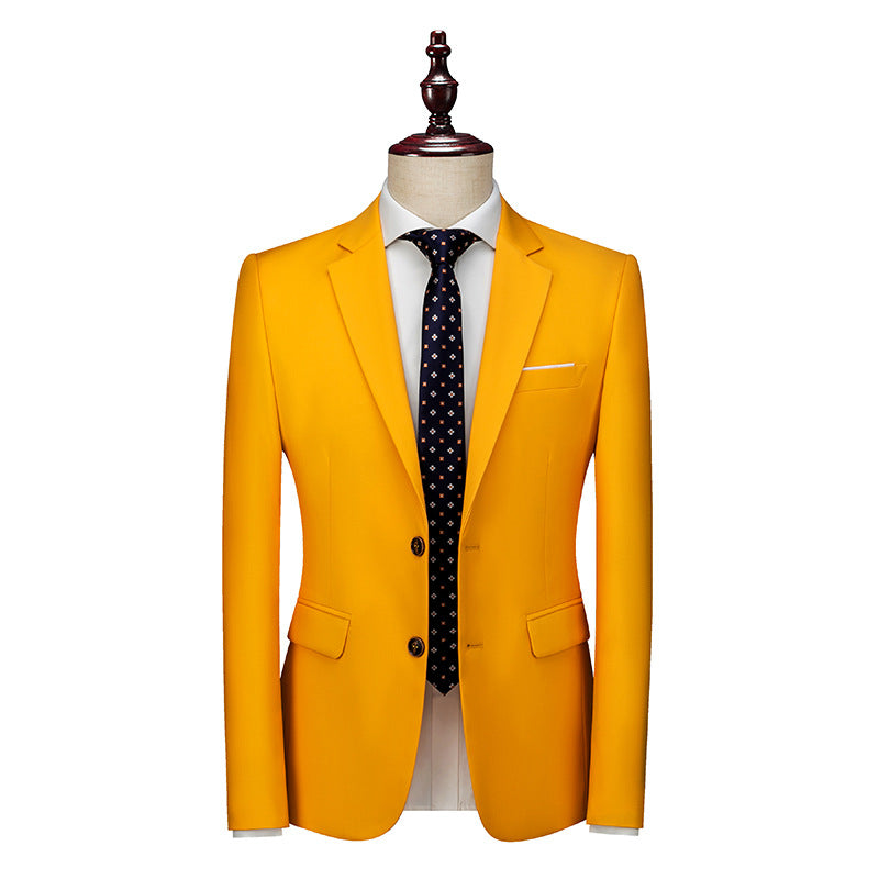 K556 Men&#039;s Wedding Attire - Elegant Stand Picture Suit for Emcees & Grooms