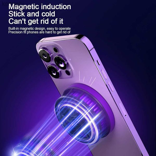 Other Cell Phone Accessories S18 Universal Mobile Phone Cooler Phone Gaming Magnetic Radiator With Ambient Light Portable Semiconductor Radi