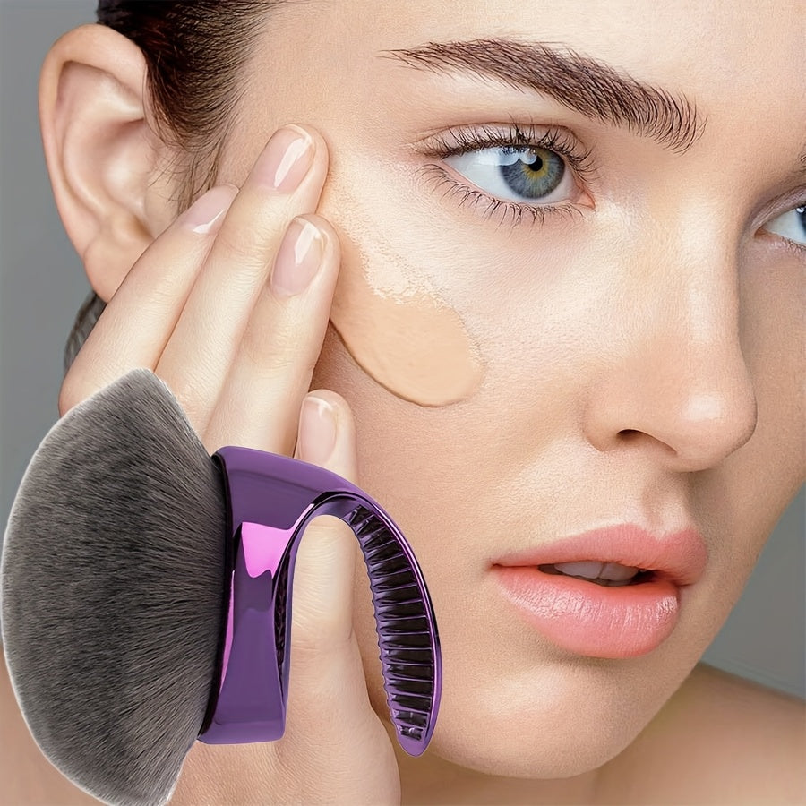 TEMU & Body Makeup Brush - Self-tanning Applicator With Durable Bristles, Ergonomic Handle & Blending Brush For Coverage, All Light Beige Types,