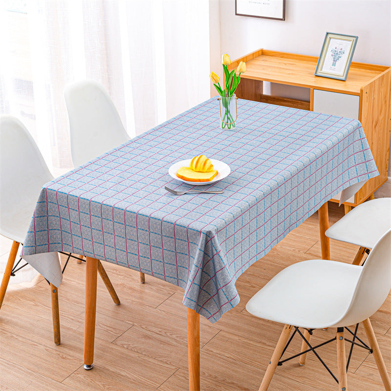 2025 Waterproof Leave-in Dining Table Cloth European Style Living Room Coffee Thickened Western Dining Mat