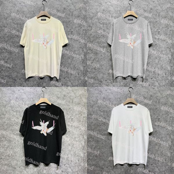 Mens Oversize Polos Tees Designer Crew Neck tshirt Spring Summer Casual T Shirts Loose Short Sleeve Shirt