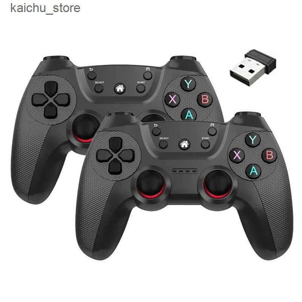 Game Controllers Joysticks New wireless dual controller for Linux-Android phones stick PC smart TV box 2.4G game board joystick J241211