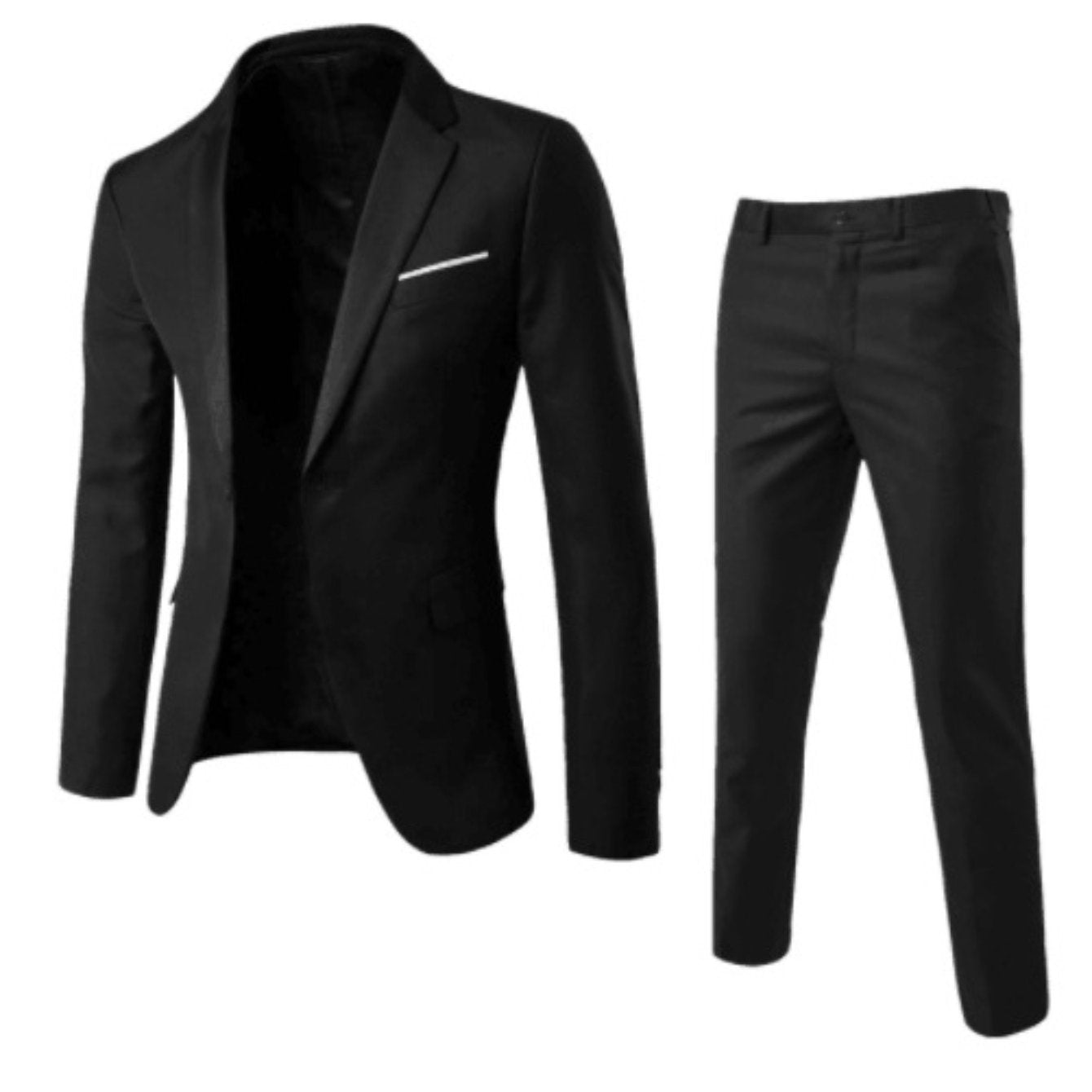 TEMU 2025 New High-end Leisure Business Slim-fit Men's Formal Attire Groomsmen Buy Formal Occasions And Other Two-piece Suits.