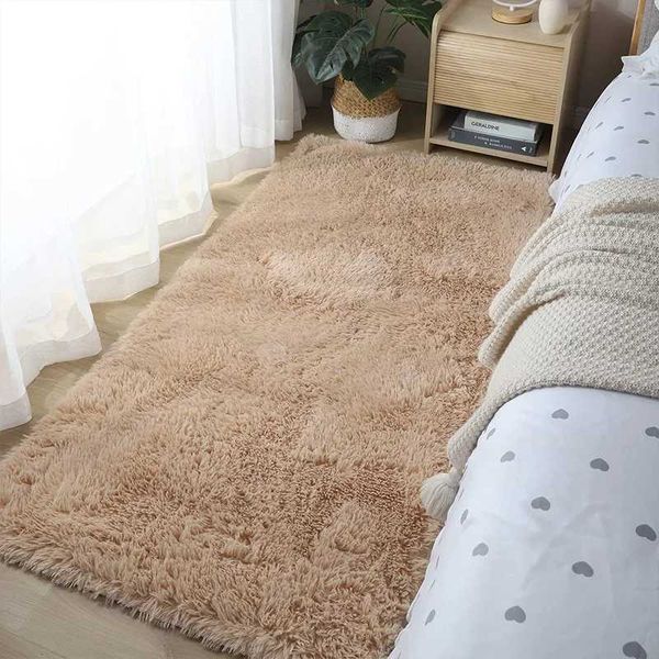 Used for fluffy soft area carpets in bedrooms non slip tie dyeing fuzzy shaving plush soft plush bedding tie dyeing living room carpets X240