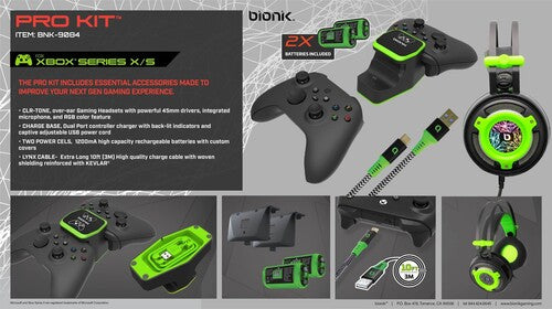 Bionik BNK-9084  Xbox Series X-S Pro Kit - Essential Accessories