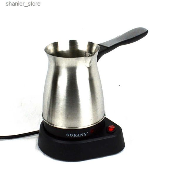 Coffee Pots 600W 220V electric espresso machine Utensils Trkiye coffee Stainless steel Moka Household appliance L240910