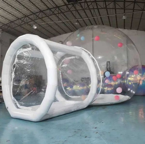 10ft-13ft-16ft Party Clear Inflatable Bubble Tent With Balloons Inflatable Bubble House Tent For Outdoor Dates Camping