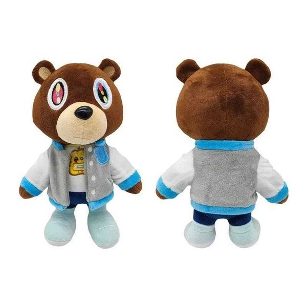 Stuffed Plush Animals Kawaii Kanye Dropout Bear Teddy Bear Plush Toys Kanye West Graduation Soft Stuffed Home Room Decor Dolls for Birthday