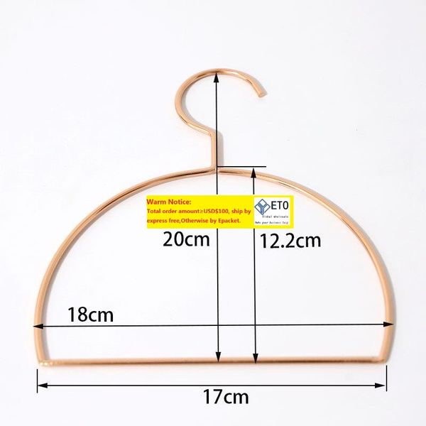 Metal Hanger Semicircle Nordic Style Rose Gold Iron Hanger Rack for Scarf Tie Belt and Towel Clothes Organizer