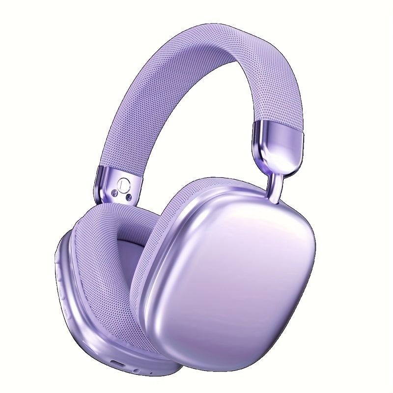TEMU Wireless Headphones With Rich Bass, Clear Communication, Active Noise Cancellation - Over The Ear Design, Type-c Charging, Built-in Microphone,