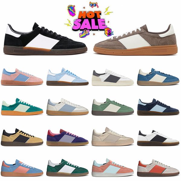 Womens Mens Low Leather Flat Suede Designer Casual Shoes Platform Sporty & Rich Navy spezialsneakers Handball speziale Wonder Clay Clear Pin