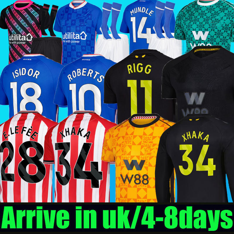 S-4XL 25 26 sunderland soccer jersey Isidor AWAY third Blackout Diarra Adingra Mayenda Rigg ROBERTS ba CLarke ALDERETE 2025 2026 football shirts top