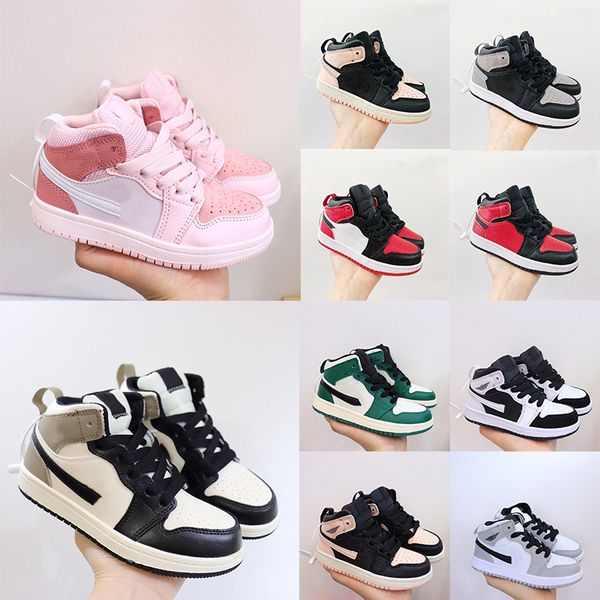 1s High Kids Shoes Toddlers Youth Boys Girls sneakers desiganer Trainers University Blue digital pink Patent Bred chicago Green Black White