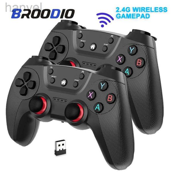 Game Controllers Joysticks BROODIO 2.4 G Controller Gamepads Android Wireless Joystick For -PC-TV Box-Smart Phone Game Joystick For Super Co