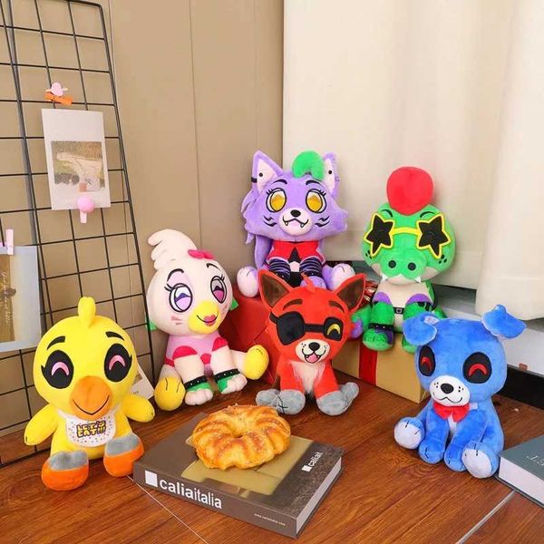 6 Style ew FNAF Plush Toys Nightmare Bonnie Plush Toys Five Nights at Fredy Bonnie Peluche Soft Stuffed Animal Dolls Kids Gifts X241028