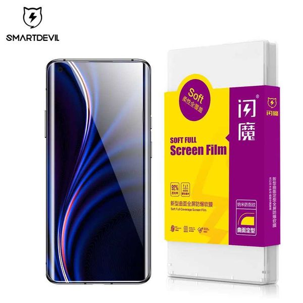 Cell Phone Screen Protectors SmartDevil Screen Protector for OnePlus 13 12 11 Soft Protective Film for OnePlus 10 9 Full Cover Full Glue HD