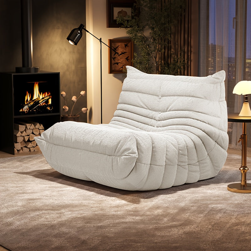 TEMU Bean Bag Chair, Chair, Sofa, Fireplace Chair, Lazy Sofa, Compressed Sponge Sofa, Floor Single Leisure Chair, Sofa Bed, Suitable For Occasions In