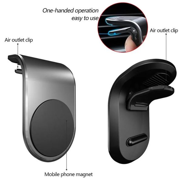 Phone Holder L Shape Air Vent Mount Stand Mobile Holders For iPhone 11 12 pro max