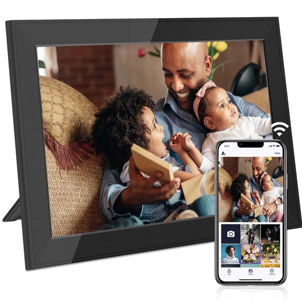 WiFi digital photo frame 10.1-inch smart digital photo frame with 1280x800 IPS high-definition touch screen for home decoration T250118