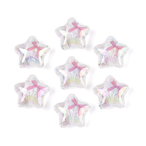 Perles acryliques transparentes imprimées par placage UV