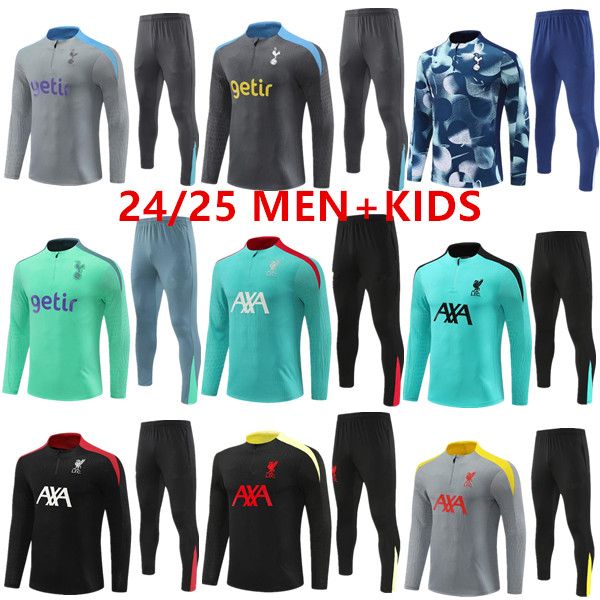 2024 2025 spurs soccer training suit DELE SON Soccer Jerseys HAM BALE KANE HOJBJERG BERGWIJN LO CELSO 24 25 salah men kids kit shirts Long s