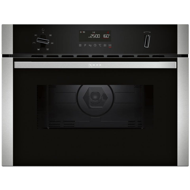 Neff C1AMG84N0B 900W Built In Combination Microwave 44L - Stainless Steel In Silver