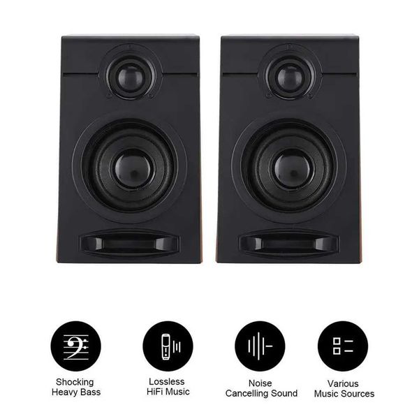 Loudspeaker box 2 Pieces Subwoofer Speaker Music Player Tool Mtimedia Speakers PC Gaming ply Widely Usage Sound Box Desktop Hotel Use Z25020