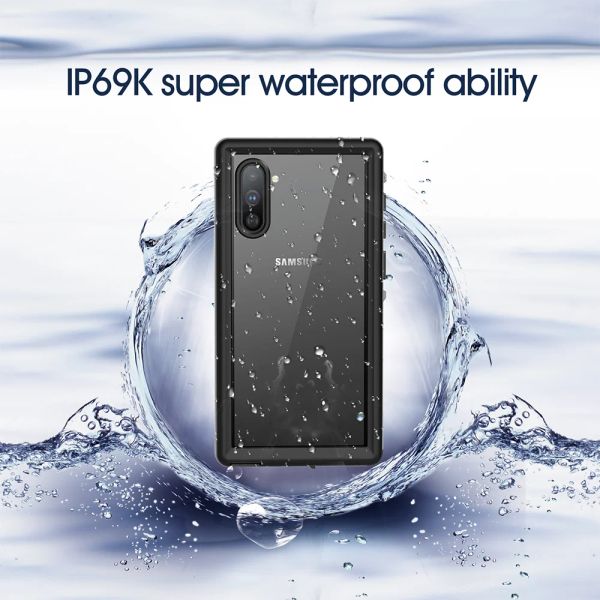 ShellBox IP68 Waterproof Case For Samsung Galaxy Note 10 Note 10+ Shockproof Heavy Duty Underwater Photography Diving Cover Case
