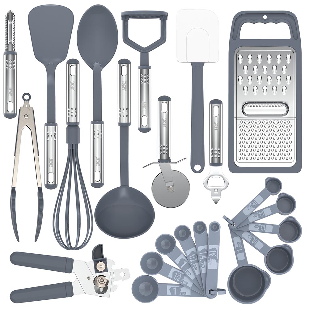 23-Piece Cooking Utensil Set  - Grey