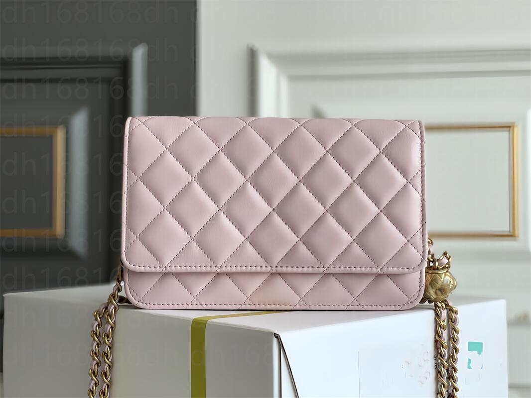 20A Mirror quality Designer Bag Shoulder Chain Clutch double Flap Bag CC CF Wallet Check Velour Square Strip,Imported From France Official original