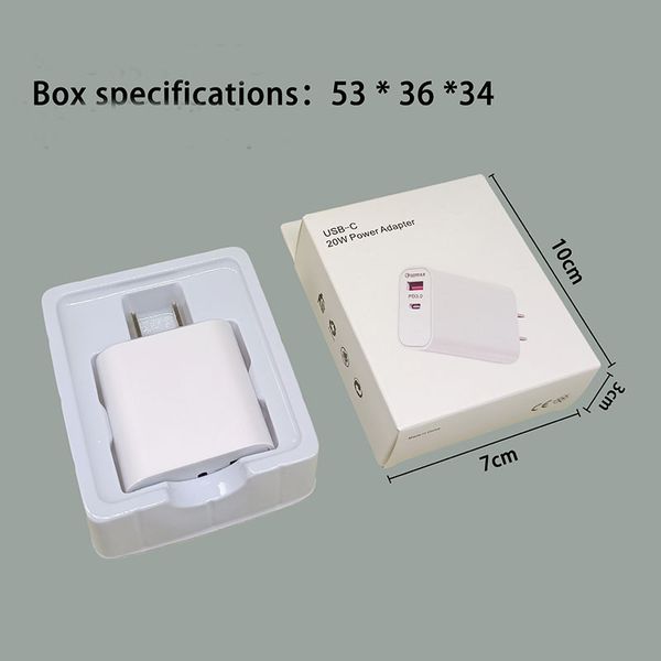 USB A and USB C Charger 20W Quik Charge 3.0 Mobile Phone Charger For phone 16 15 Samsung Xiaomi Fast Wall Chargers EU-US Plug Adapter