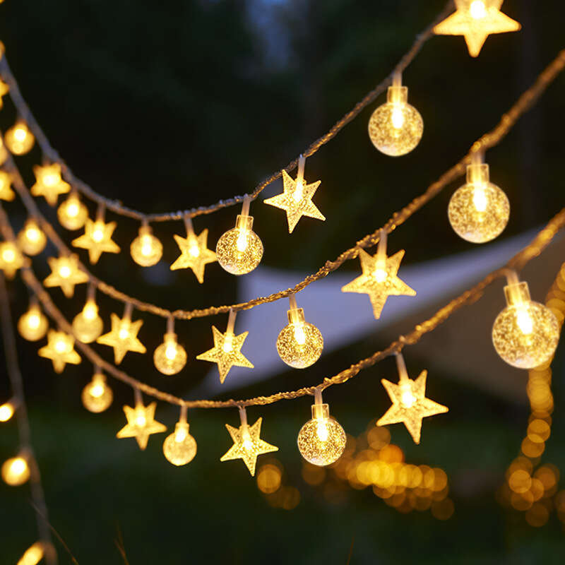 Durable Solar Bubble Ball LED String Lights for Enhanced Outdoor Ambiance