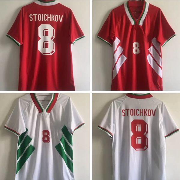 1994 retro BulGariA soccer jerseys STOICHKOV Nikolalvanov shirts maillot camisa Vintage away futebol jerseys home football shirt kits camise