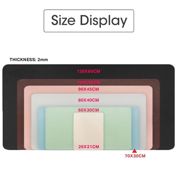 Cute cat Kawaii dog Pads PU Leather Mouse Pad Double-sided Waterproof Soft Durable Comfortable Touch Desk Mats Large Mousepad