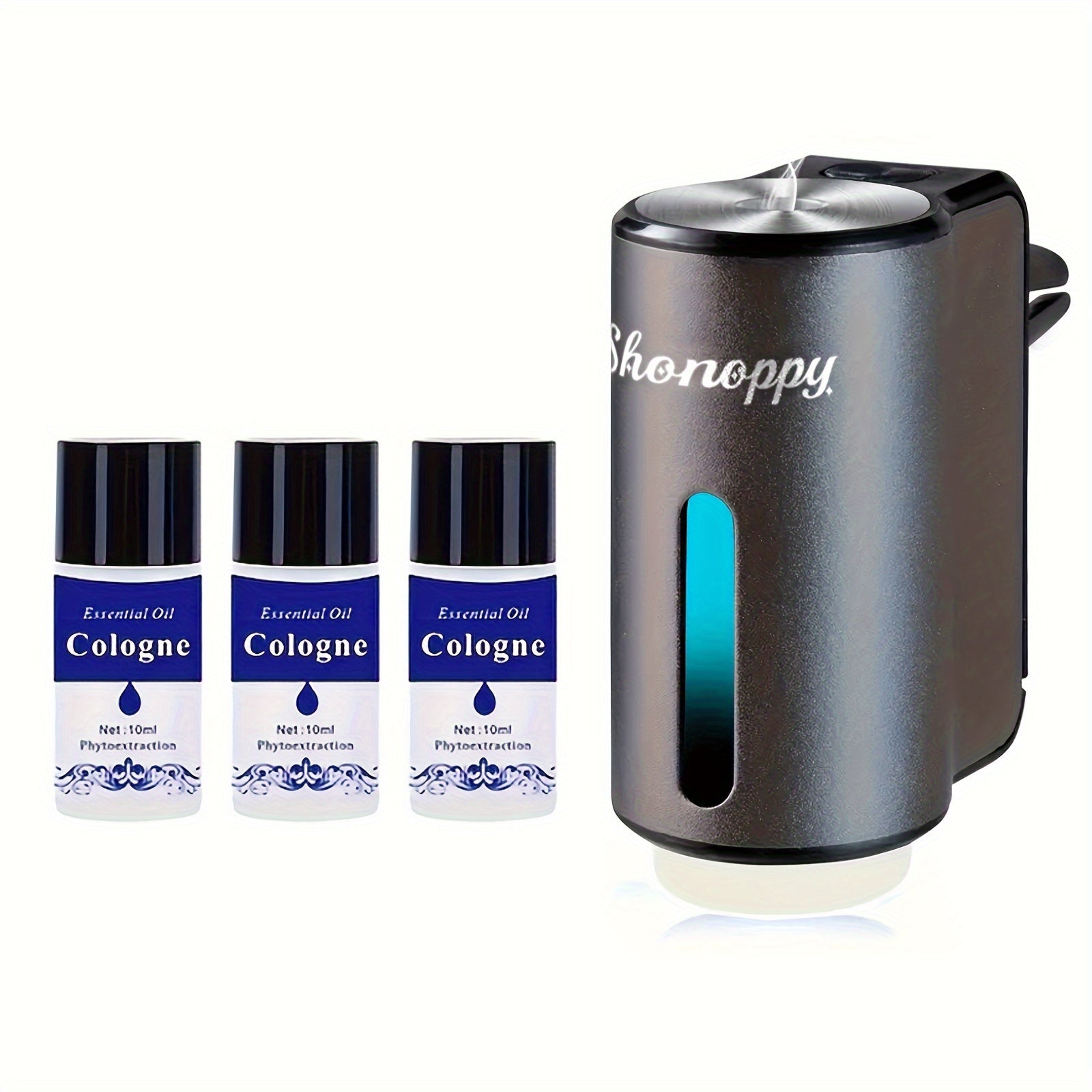 TEMU (accessory 3 Bottles 10oz Essential Oils Sold Separately)car Air Freshener Diffuser With 3-6 Bottles Freshener Perfume Fragrance, Lasts ,