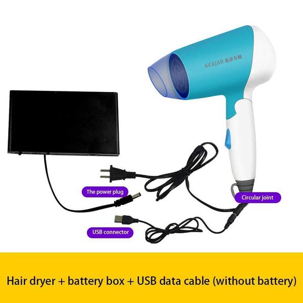 Hair Dryers Student electric hair dryer wireless USB hair dryer G240805