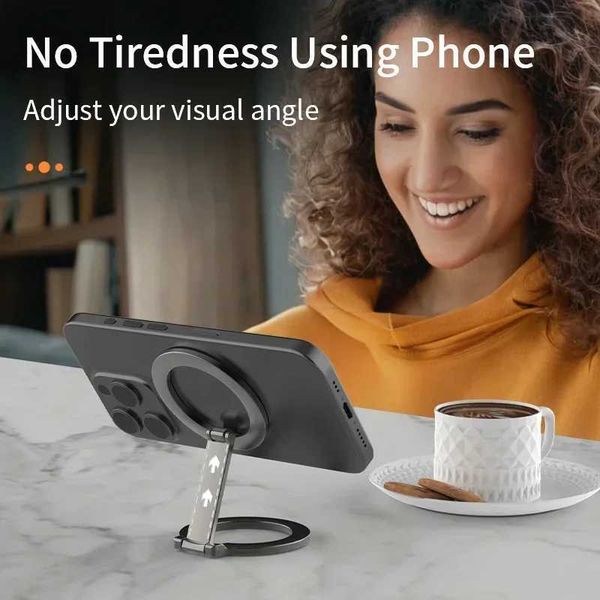 New Arrival Folding double-sided magnetic phone ring holder for suitable for iPhone 16 15 14 phone holder Z241012