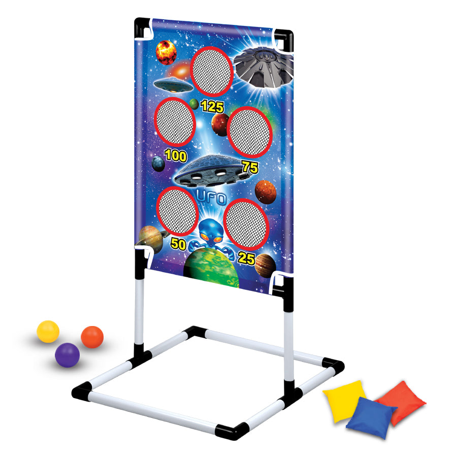 Christmas Gift UFO Punching Bag, Boys Freestanding Boxing Toy Set with Gloves, Alien Spaceship Punch Bag for Kids Age 3-8 Years Old