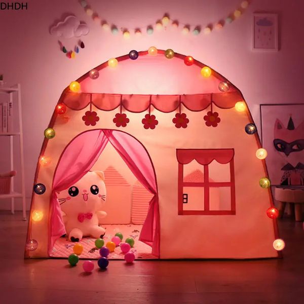 Toy Tents Children&#039;s Tent Indoor Outdoor Games Garden Tipi Princess Castle Folding Cubby Toys Tents Enfant Room House Teepee Playhouse