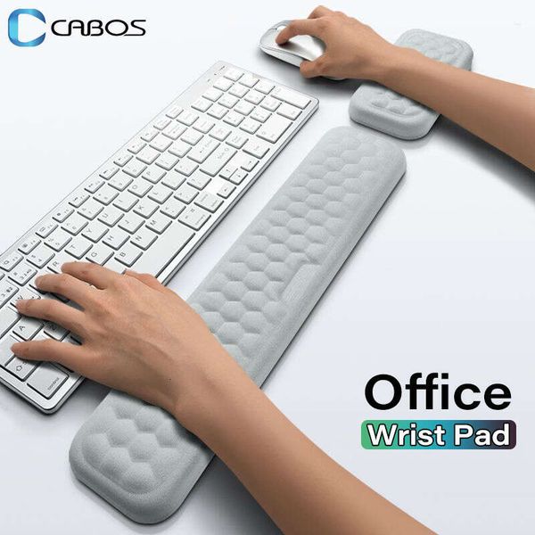 Ergonomic Keyboard Rest Office Typing Protection Relax Wrist Memory Foam Mouse Pad Computer Laptop Desk Mat