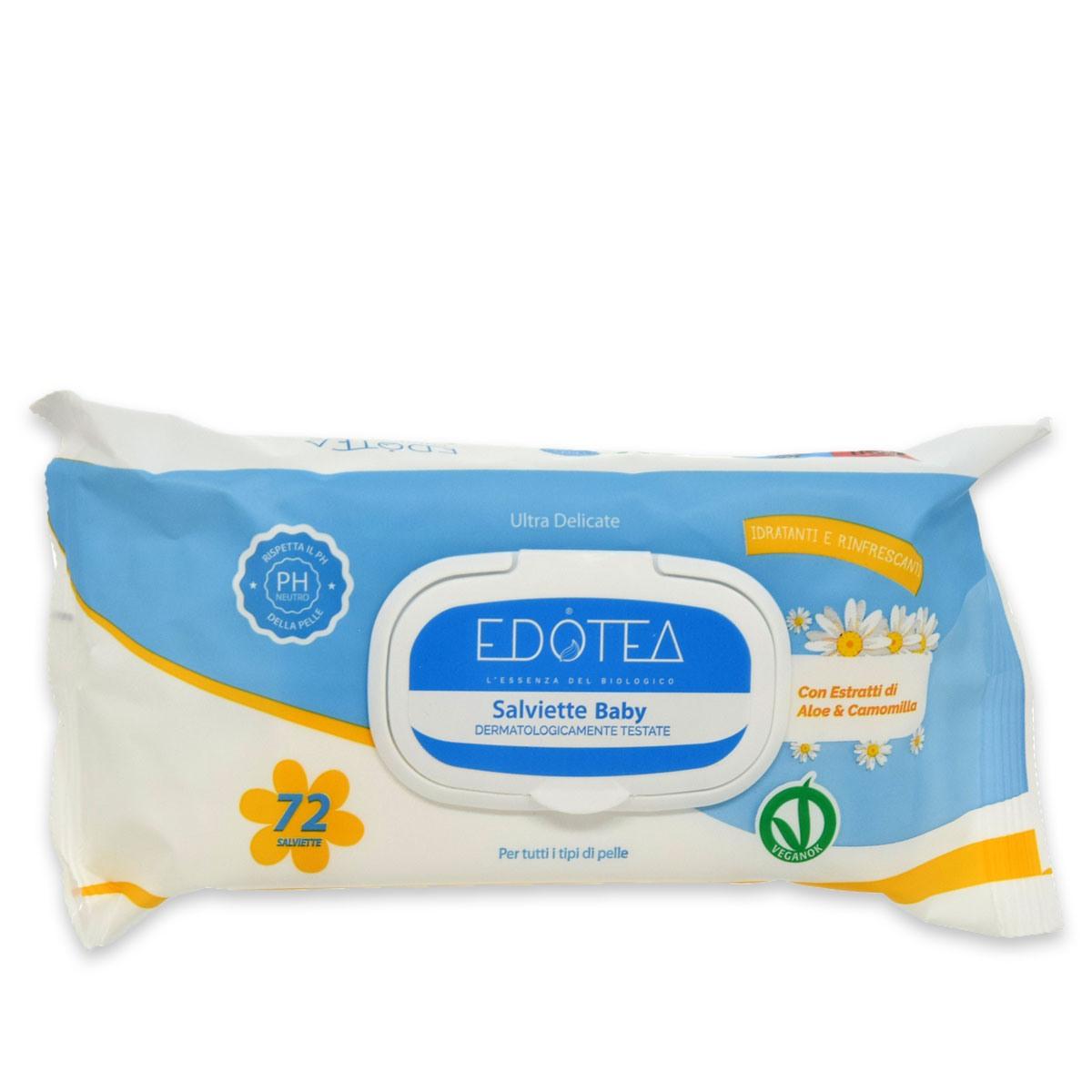 Clendy Babyvåtservetter med kamomill, 72 stycken