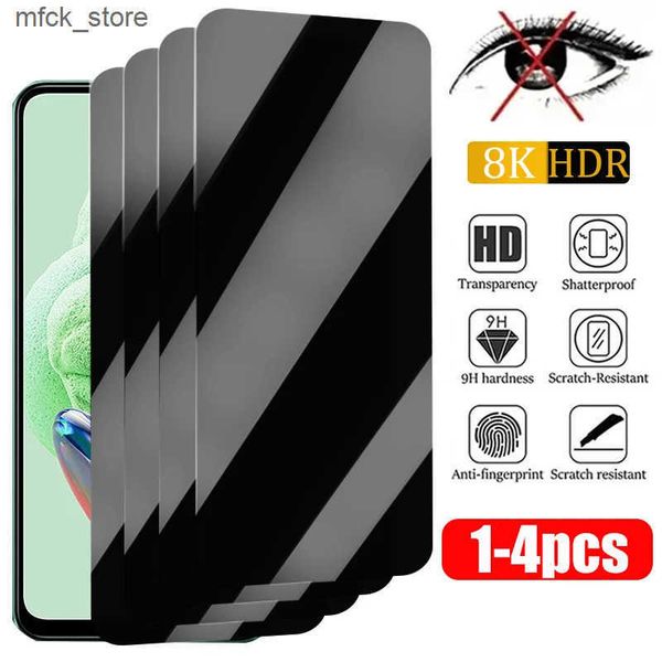 Cell Phone Protectors 1-4PCS Privacy Screen Protector Note 12 11 10 13 Pro 11S 8 7 Plus 5G 10S 9S Anti-spy Glass for 10C 9A 9 J241202