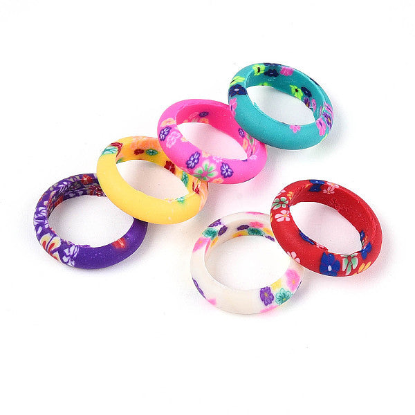 Handmade Polymer Clay Finger Rings