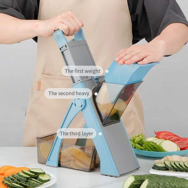 Kitchen Vegetable Slicer Fruit Tools Food Chopper Cutter Potato Garlic Press Gadgets for Home 250107